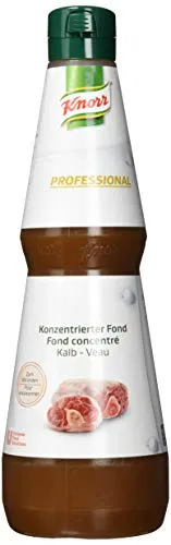 Knorr Professional Kalbs Fond 1,2 kg (1 l) - Kräuter & Gewürze: Ideal zum Würzen von Saucen und Eintöpfen, bietet ein intensives Aroma für Fleisch- und Fischgerichte.