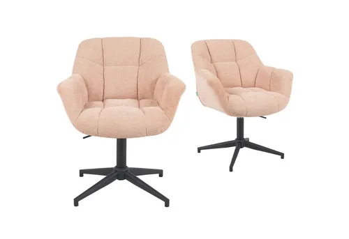 DUBI Möbel Bürostuhl Mika-Nala 2er-Set in pink von DUBI Möbel