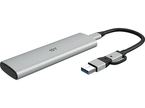 ISY ISE 1000-SV M.2 NVMe SSD Festplattengehäuse SSD, extern, Silber