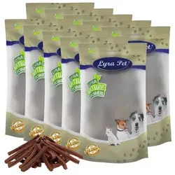 Lyra Pet® Pferdedörrfleisch 10 kg - Premium Hundesnack - Hundefutter: 100% reines Naturprodukt, fettarm und leicht verdaulich. Ideal für Hunde mit Allergien. Extra langer Kaugenuss im wiederverschließbaren Beutel!