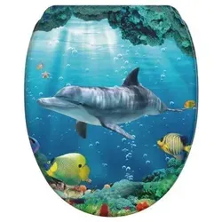 Sanilo WC-Sitz Delphin Korallen mit Absenkautomatik von Sanilo