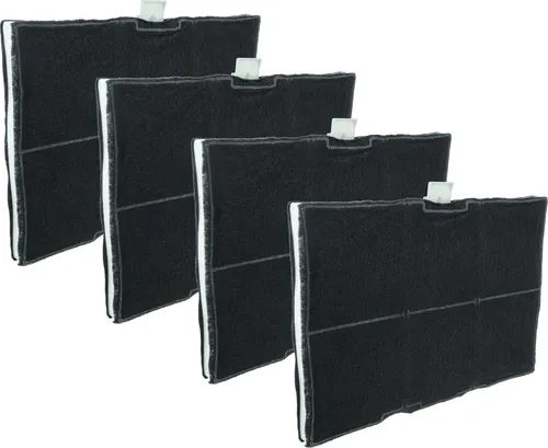 vhbw 4x Aktivkohlefilter kompatibel mit Bosch D79F35N0, D76F35N, D77F56N0GB, DIB129950, DSZ5100, DHZ5285, DIB096850, DHZ5245, DHZ5246 Dunstabzugshaube