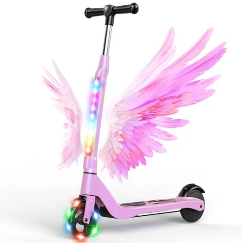 SISIGAD E Scooter für Kinder 6-10 Jahre mit LED-Leuchten von SISIGAD