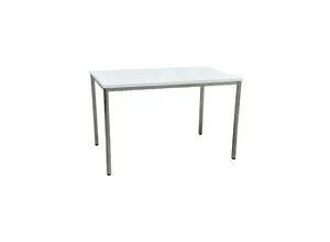 CEHA Mehrzwecktisch 120 x 80 cm verchromt/weiß in weiß von Ceha