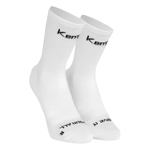 Kempa Herren Stmnt No Pain Glory Sport-Socken, Weiß/Schwarz, 31-35 EU