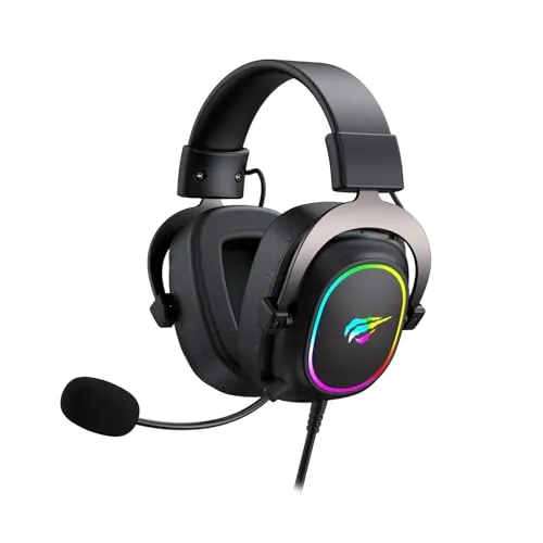 Havit H2002P Kabelgebundenes Gaming-Headset - Headset mit 2,1 m Kabel, ideal für Gamer, bietet klaren Sound und hohen Tragekomfort für stundenlangen Spielspaß.