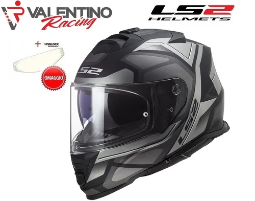 HELM LS2 FF800 STORM FASTER MATT TITAN TG. XL Mit Sonnenblende