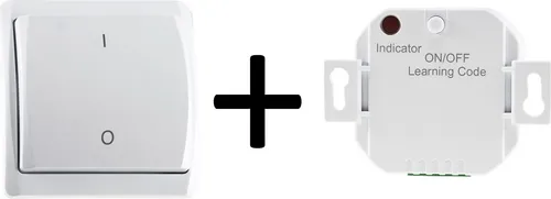 Produktbild Funk Starter-Set No.2 Pilota Casa Wandschalter + UP Empfänger 433,92Mhz