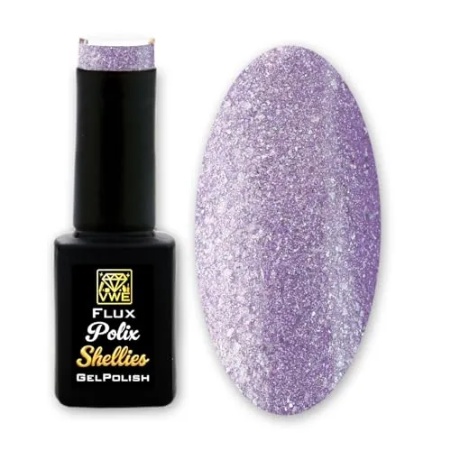 Gel Polish Flux Polix Shellies - pearly lilac, 12ml