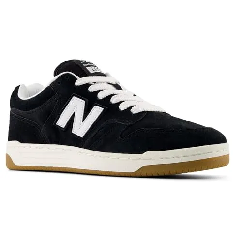 New Balance Herren Sneaker 480 42EU - Sneakers im Retro-Basketball-Stil, aus hochwertigem Leder für Langlebigkeit und Stil. Flexible Cupsohle und weiche Dämpfung bieten ganztägigen Tragekomfort, ideal für sportliche Outfits und den Alltag.
