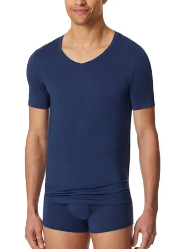 Schiesser Herren Shirt V-Ausschnitt-Premium Modal Unterhemd, Admiral_181531, 4 - T-Shirts für Herren: Modernes V-Ausschnitt Shirt aus hochwertigem Modal, besonders bequem und ohne störenden Nackenetikett.
