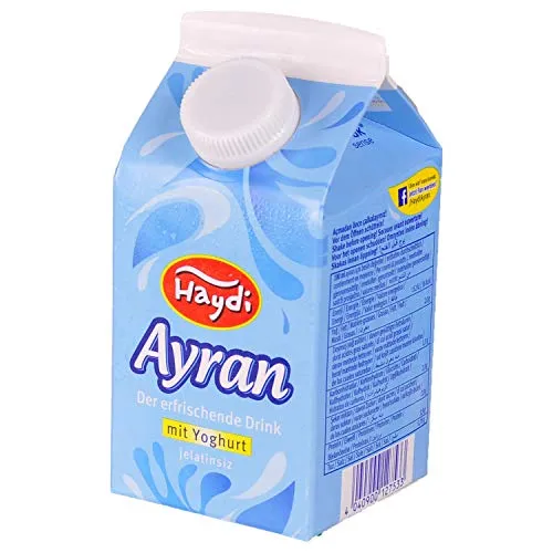 mal 500ml Ayran Joghurt Getränk lange haltbar | Wellness Getränk & Vital Drink | Joghurtdrink High Protein Low Sugar & Lower Carb | Natural Energy Drinks & Sportgetränke | ohne Zuckerzusatz 24