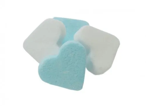 Blau/Weisse Pfefferminz Herzen Menge:300g
