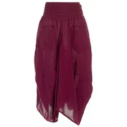 Vishes Maxirock Knöchel-Langer Luftiger Damen Sommer-Rock Einfarbig Sommerröcke Goa, Hippie, Boho Style