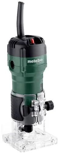 Metabo Kantenfräse FM 500-6 - 500 W, kompakte und leichte Fräse für präzises Profilfräsen und Nuten, inkl. Zubehör und Wiederanlaufschutz