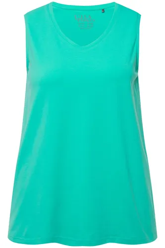 Ulla Popken, Damen, große Größen, Top, A-Linie, V-Ausschnitt, ärmellos