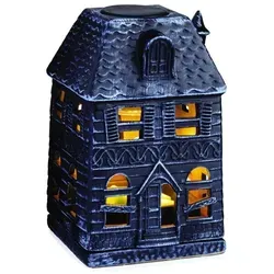 Canopy Haunted Mansion elektrische Duftlampe - Aromatherapie Duftlampe im Geisterhaus-Design, sorgt mit gruseliger Beleuchtung und köstlichen Düften für die perfekte Halloween-Stimmung.