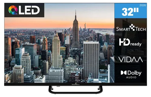 Smart Tech 32QV02V QLED Fernseher 32 Zoll mit VIDAA Smart TV