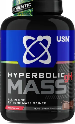 USN Hyperbolic All in One Mass 2000g - Schokoladengeschmack - Diätergänzungsmittel mit hochwertiger Proteinmischung, ideal für den Muskelaufbau und zur Unterstützung von Sportlern