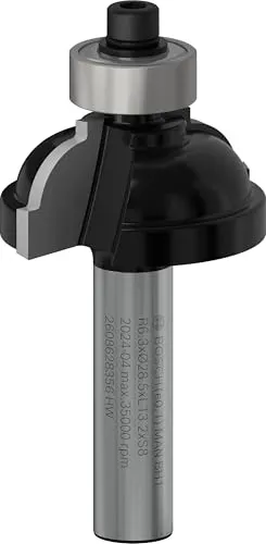 Bosch Professional Zubehör 2608628356 Profilfräser F 8 mm, R1 6,3 mm, D 28,5 mm, L 13,5 mm, G 54 mm