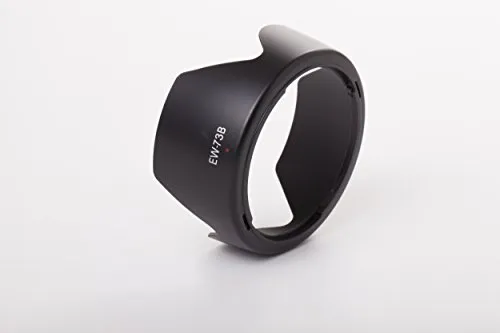 vhbw Gegenlichtblende kompatibel mit Canon EF-S 17-85mm f/4-5.6 is USM - Streulichtblende, Schwarz, Kunststoff, tulpenförmig