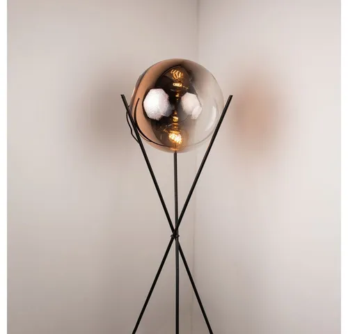 s.luce Stehlampe Progress, Kupfer, Glas, 40x160 cm von s.luce