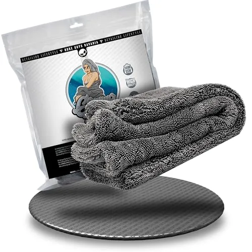 Nuke Guys Gamma Dryer - Handliches & Ultra saugstarkes Mikrofaser Trockentuch - 1400 GSM, 40x40cm - Premium Microfaser für die Autopflege