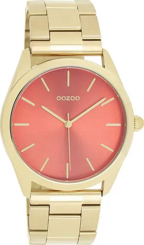 OOZOO Quarzuhr C11432 - Elegante Armbanduhr für Damen und Herren - Damenuhren mit analoger Anzeige, goldfarbenem Edelstahlarmband und spritzwassergeschütztem Design – stilvoll und vielseitig für jeden Anlass.
