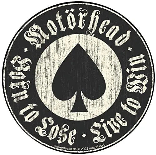 Motörhead England Aufkleber Sticker Bands Musik Rock Heavy Lemmy Ace of Spades ca. 10 cm
