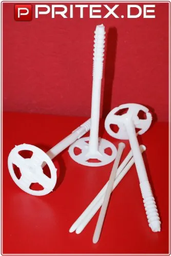 Tellerdübel Dämmstoffdübel Dübel Dämmstoffhalter Thermodübel 10x220-100 Stück