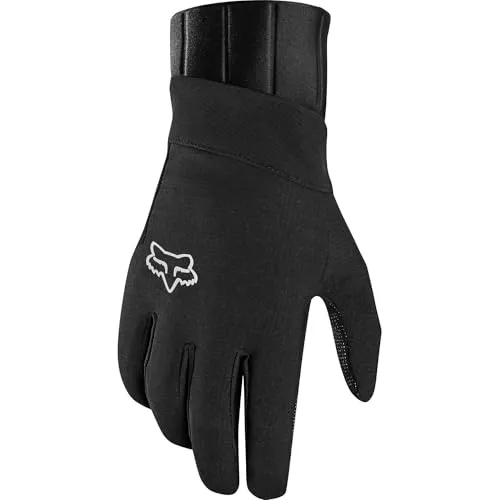 Fox Racing Defend Pro Handschuhe schwarz - Wasserdichte Handschuhe mit feinem AX Suede-Wildlederimitat, ideal für Nässe und Schmutz. Touchscreen-kompatibel und mit verlängerter Manschette für optimalen Halt und Wetterschutz.
