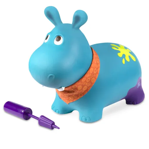 B. toys Hüpftier Hippo – Aufblasbarer Hüpfball für Kinder
