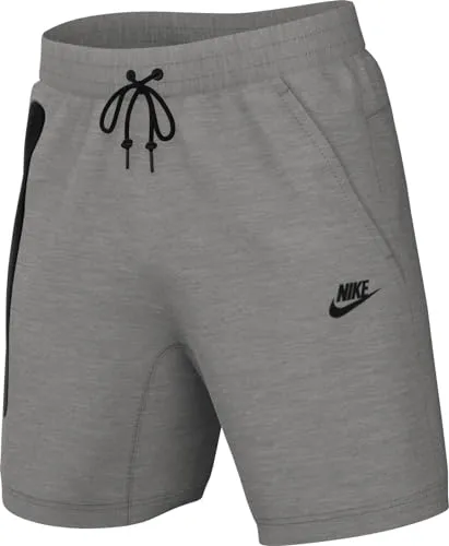NIKE FB8171-063 M NK TCH FLC Short Shorts Herren DK Grey Heather/Black Größe 2XL