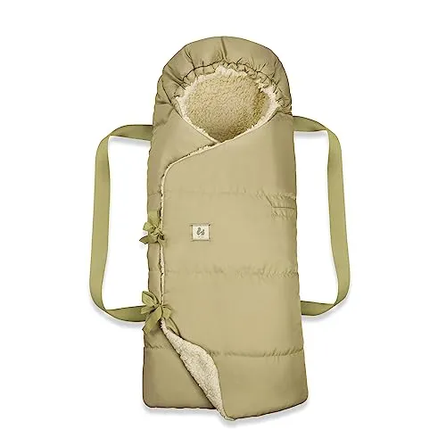 hauck 3in1 Babytragetasche Carry N Play - Fußsack für Babys, vielseitig als Tragetasche, Fußsack oder Spieldecke nutzbar, mit weichem Teddyfleece und einfacher Befestigung am Buggy.