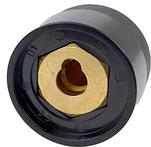 WELDINGER Schweißkabel Adapter mit Dorn T50 13 mm auf T25 9 mm Buchse