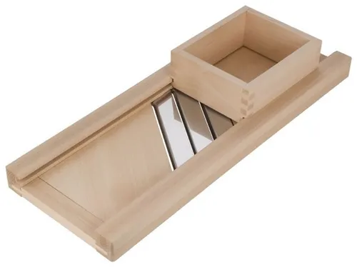 Gravidus Gemüsehobel Holz Krauthobel mit Schublade 80 x 29 von Gravidus