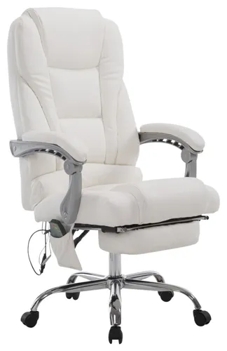 CLP Chefsessel mit Massagefunktion, Weiß