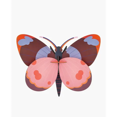 studio ROOF 3D Schmetterling rosa Pappe in pink von STUDIO ROOF