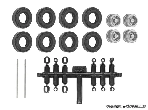 Viessmann, 8423, CarMotion Nachrüst-Set für kibri Anhänger und Auflieger, Zwilli