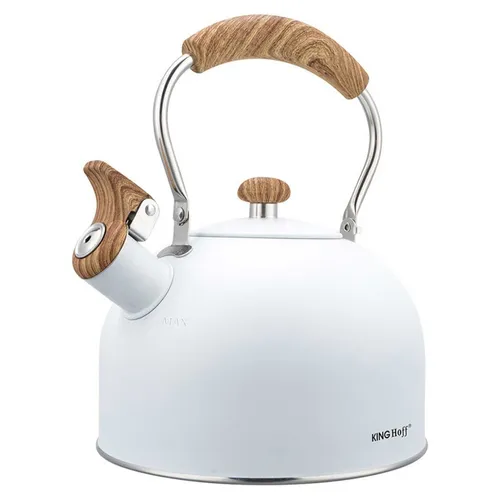 CZAJNIK 2,5L Z GWIZDKIEM KINGHOFF KH-1860 BIAŁY KINGHOFF 5908287218604