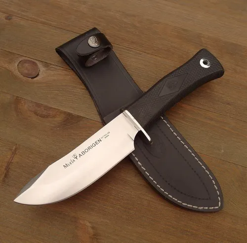 MUELA Aborigen-13G Jagd- und Outdoormesser - Taschenmesser mit robustem Gummigriff für sicheren Halt, ideal für Jagd und Outdoor-Aktivitäten, hergestellt in Spanien.