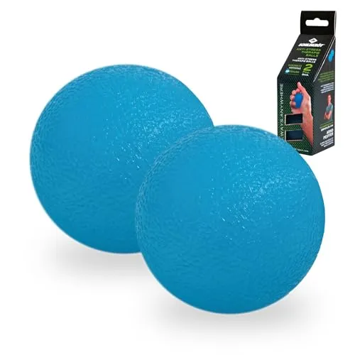 Schildkröt Anti-Stress Therapie Bälle, 2er Pack, blau, Gelbälle, Handpressbälle, Griffkrafttrainingsbälle, Griffbälle, Fingertrainer Set, 960118