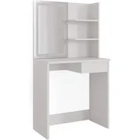 Vicco Schminktisch mit LED-Spiegel, Weiß, 75 cm