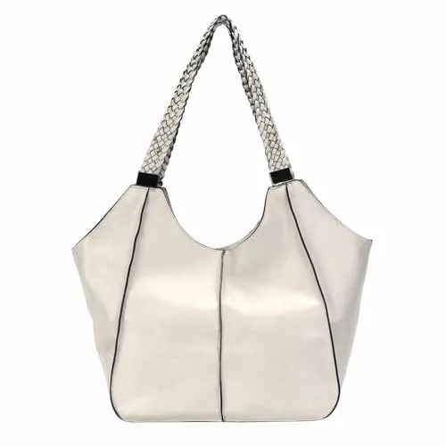 OBC Damen XXL Schultertasche in Beige – Elegante Umhängetasche für jeden Anlass - Praktische XXL Schultertasche (ca. 40x30x18 cm) aus hochwertigem Material. Ideal für den Arbeitsweg oder Wochenendausflüge. Stilvolles Design trifft auf Funktionalität – dein perfekter Begleiter!
