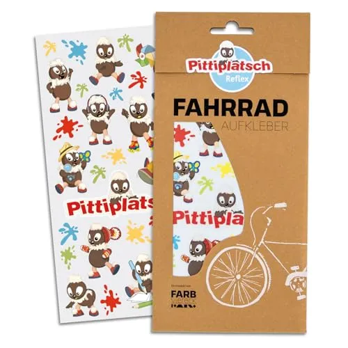 Produktbild Farbviereck Pittiplatsch Aufkleber Fahrrad