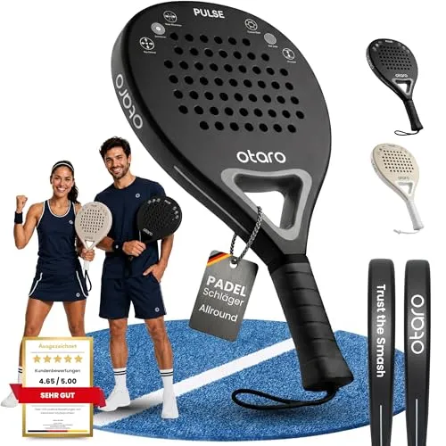 OTARO Padel Schläger für Anfänger | Ultraleicht & Ausbalanciert für Vielseitigen Einsatz