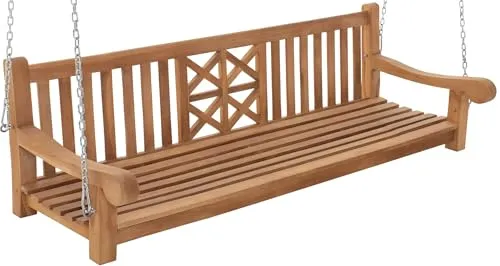 CLP Schaukelbank Florida – Teakholz Gartenschaukel in braun von CLP