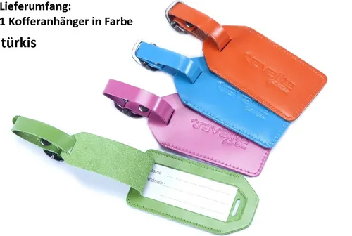 Travelite Accessoires Kofferanhänger Leder - Stylischer Travelite Kofferanhänger aus hochwertigem Leder, ideal für Reisen. Mit kompakten Maßen von 11.5cm x 7cm und einem Gewicht von nur 0.1kg ist er der perfekte Begleiter für Ihre Gepäckstücke.