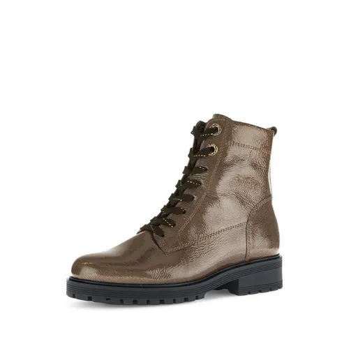 Gabor Damen Chelsea Boots - Elegante Stiefeletten in Cacao (Mic/Gold), 39 EU - Stilvolle Chelsea Boots für Damen, ideal für den Übergang. Mit flacher TR-Sohle und praktischem Reißverschluss bieten sie Komfort und Flexibilität in jedem Outfit.
