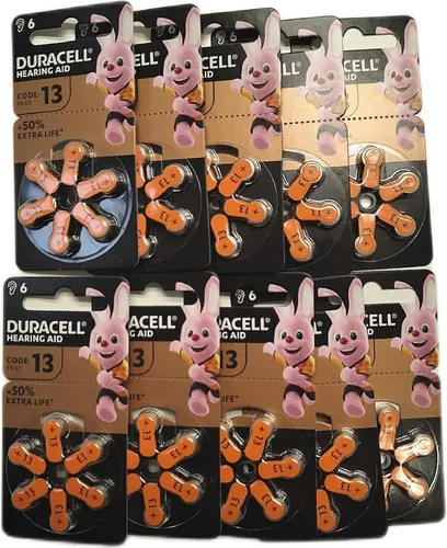Duracell Hörgerätebatterien Größe 13 60 Stück Rechargeable von Duracell